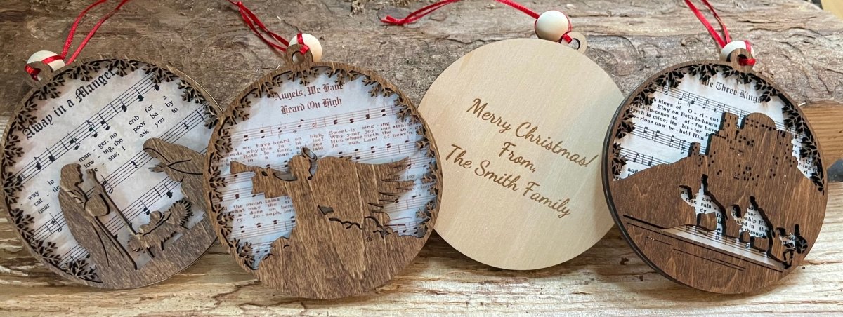 Handmade Christmas Music Ornament | Personalized Holiday Gift