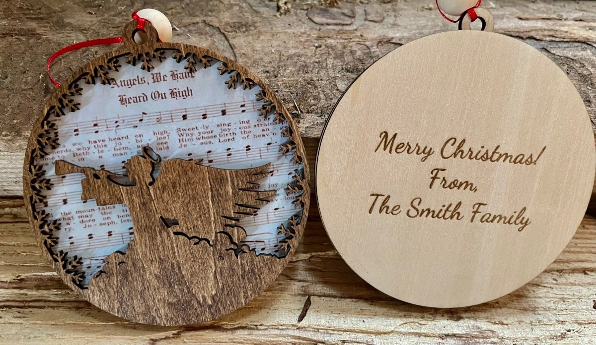 Handmade Christmas Music Ornament | Personalized Holiday Gift