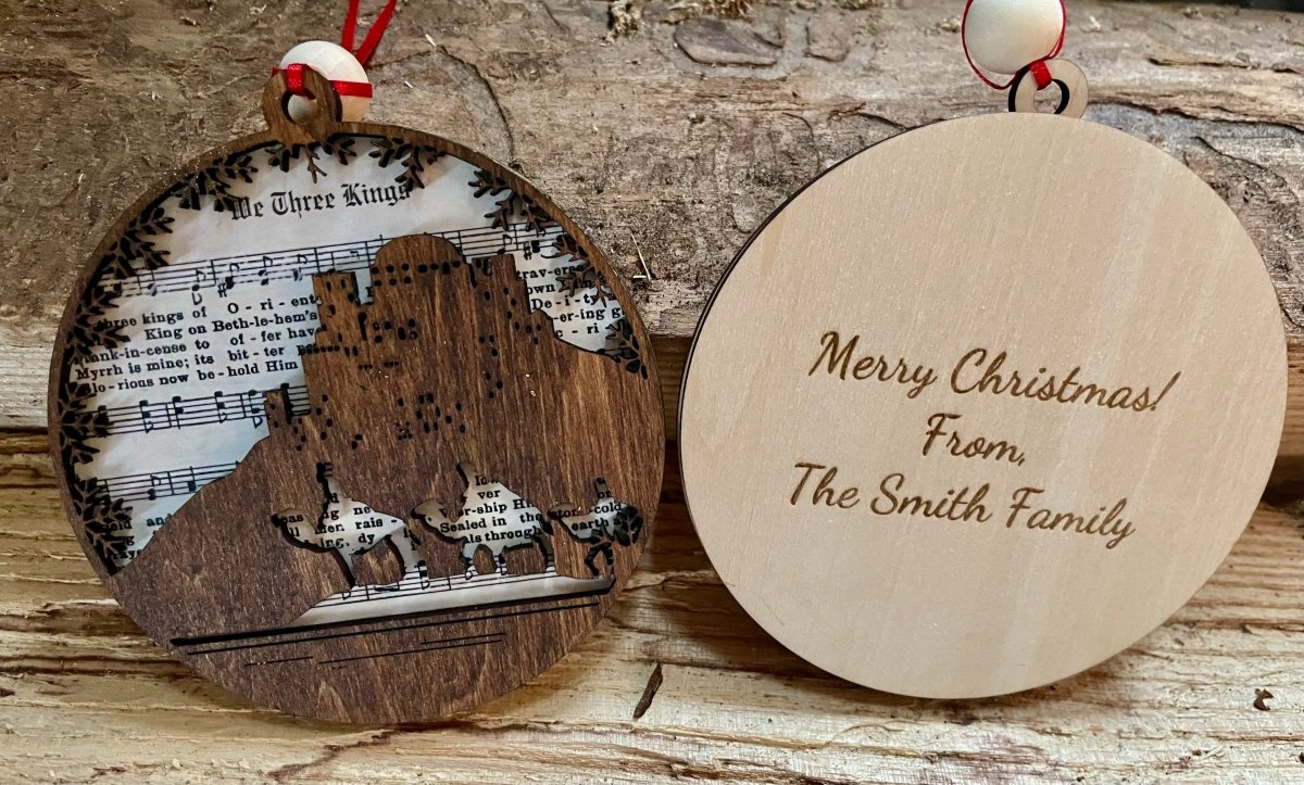Handmade Christmas Music Ornament | Personalized Holiday Gift