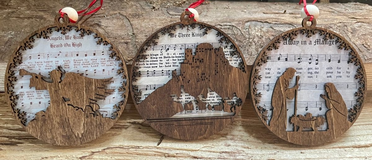 Handmade Christmas Music Ornament | Personalized Holiday Gift