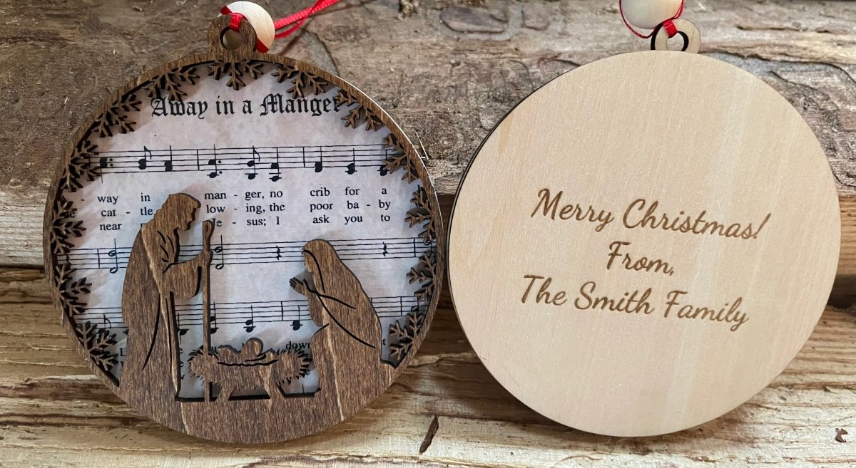 Handmade Christmas Music Ornament | Personalized Holiday Gift