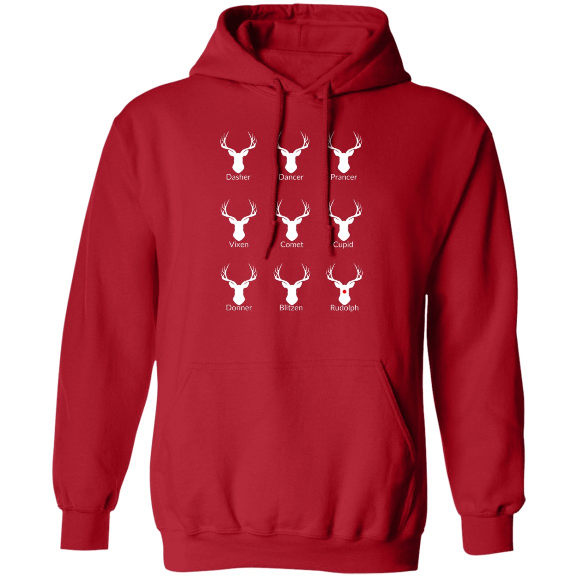 Nice List Reindeer Hoodie | Donner spelling