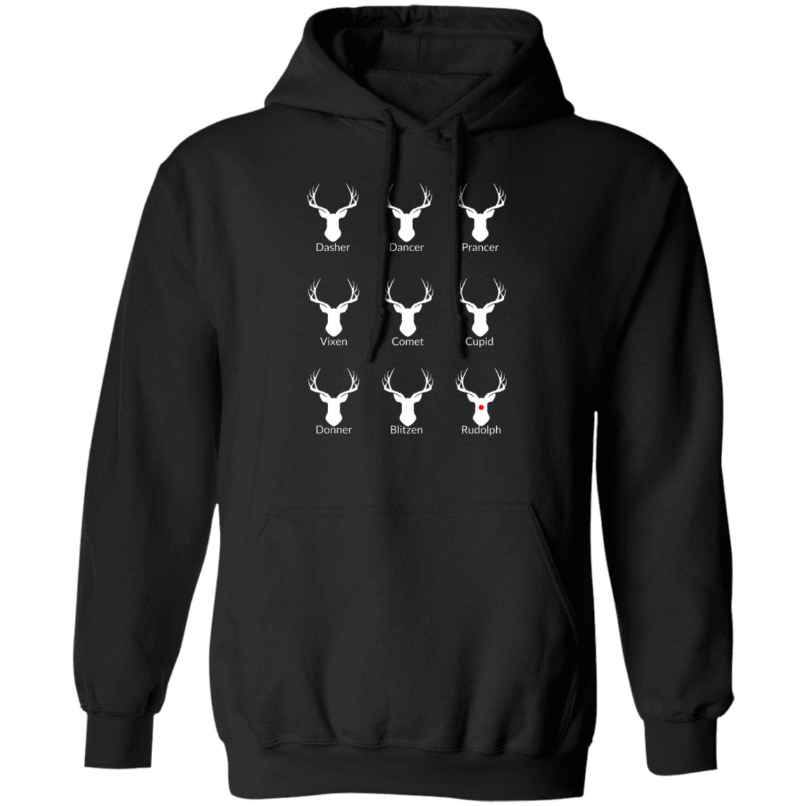 Nice List Reindeer Hoodie | Donner spelling