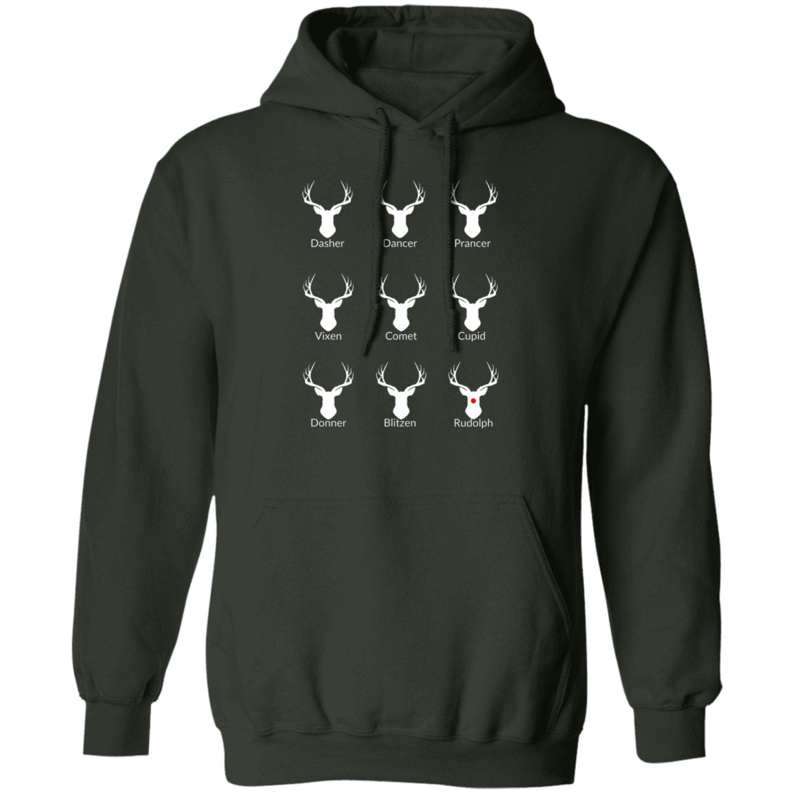 Nice List Reindeer Hoodie | Donner spelling