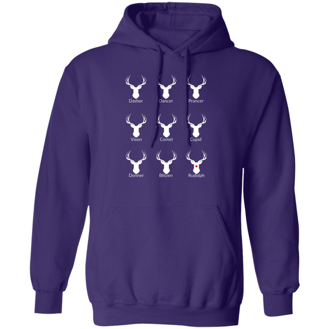 Nice List Reindeer Hoodie | Donner spelling