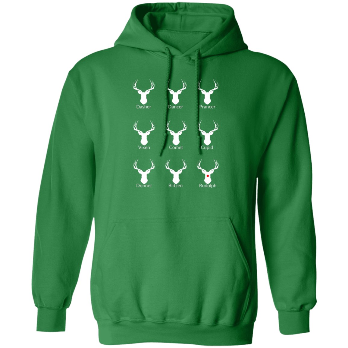 Nice List Reindeer Hoodie | Donner spelling