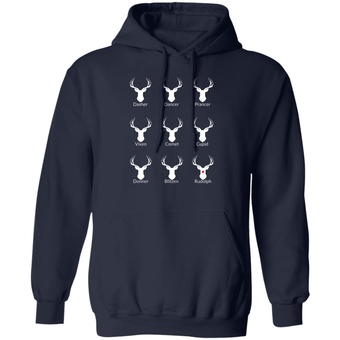 Nice List Reindeer Hoodie | Donner spelling