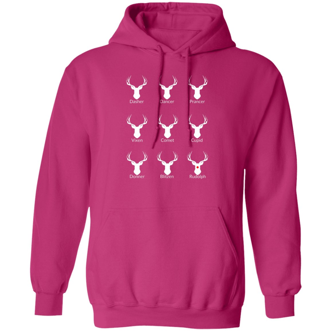 Nice List Reindeer Hoodie | Donner spelling