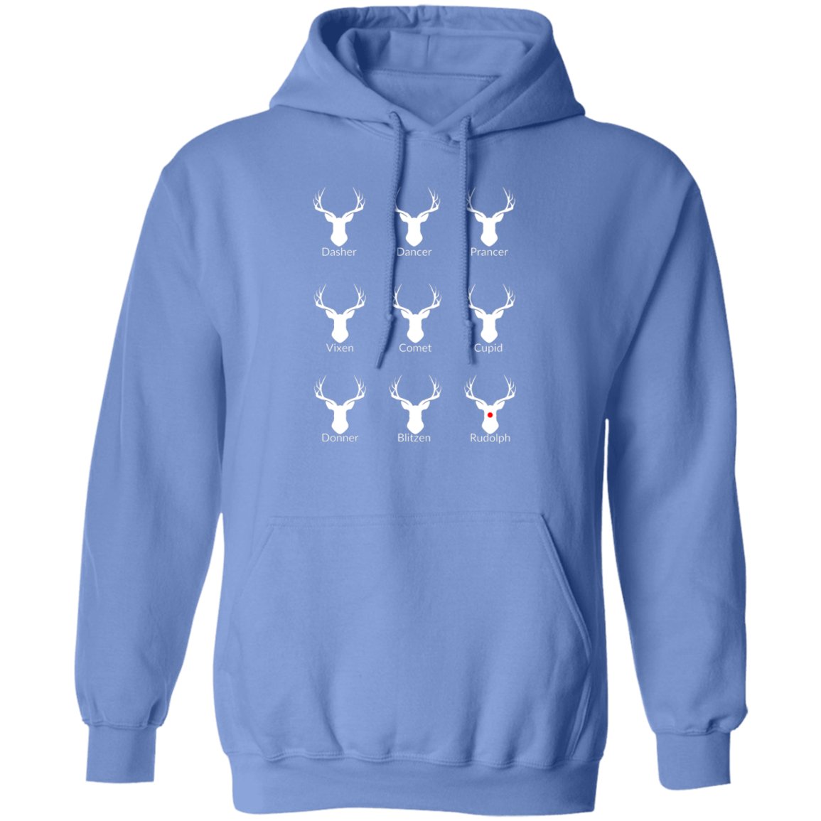 Nice List Reindeer Hoodie | Donner spelling