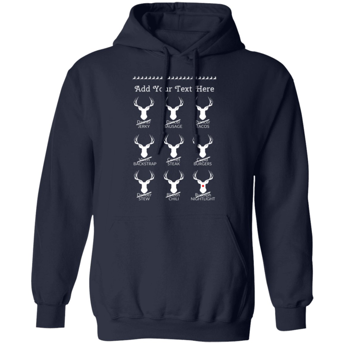 Personalized | Christmas Reindeer | Hoodie
