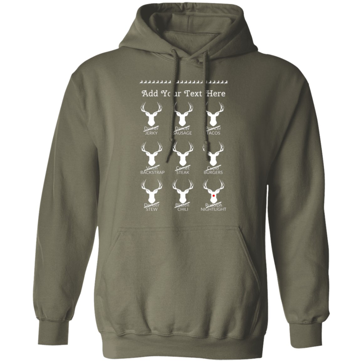 Personalized | Christmas Reindeer | Hoodie