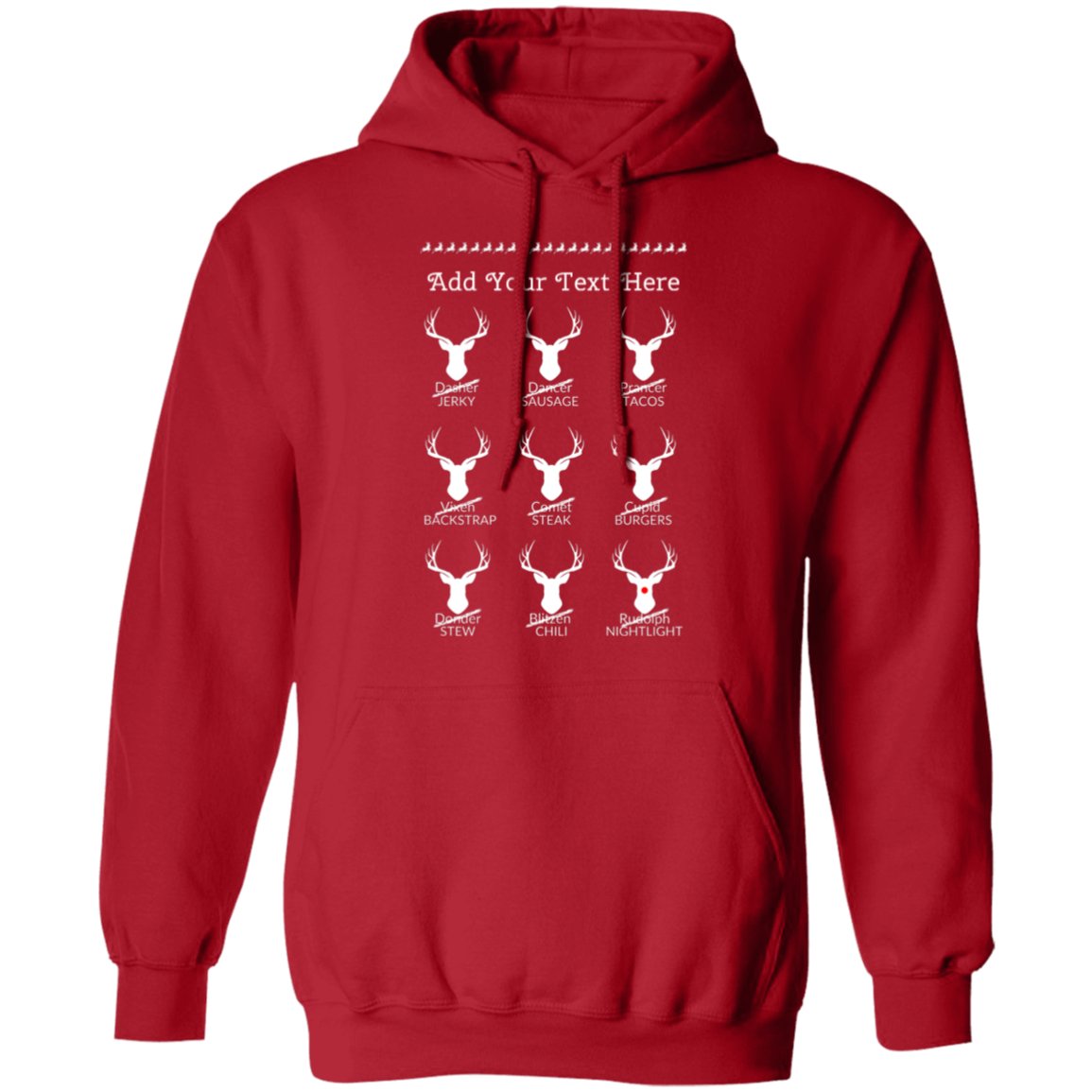 Personalized | Christmas Reindeer | Hoodie