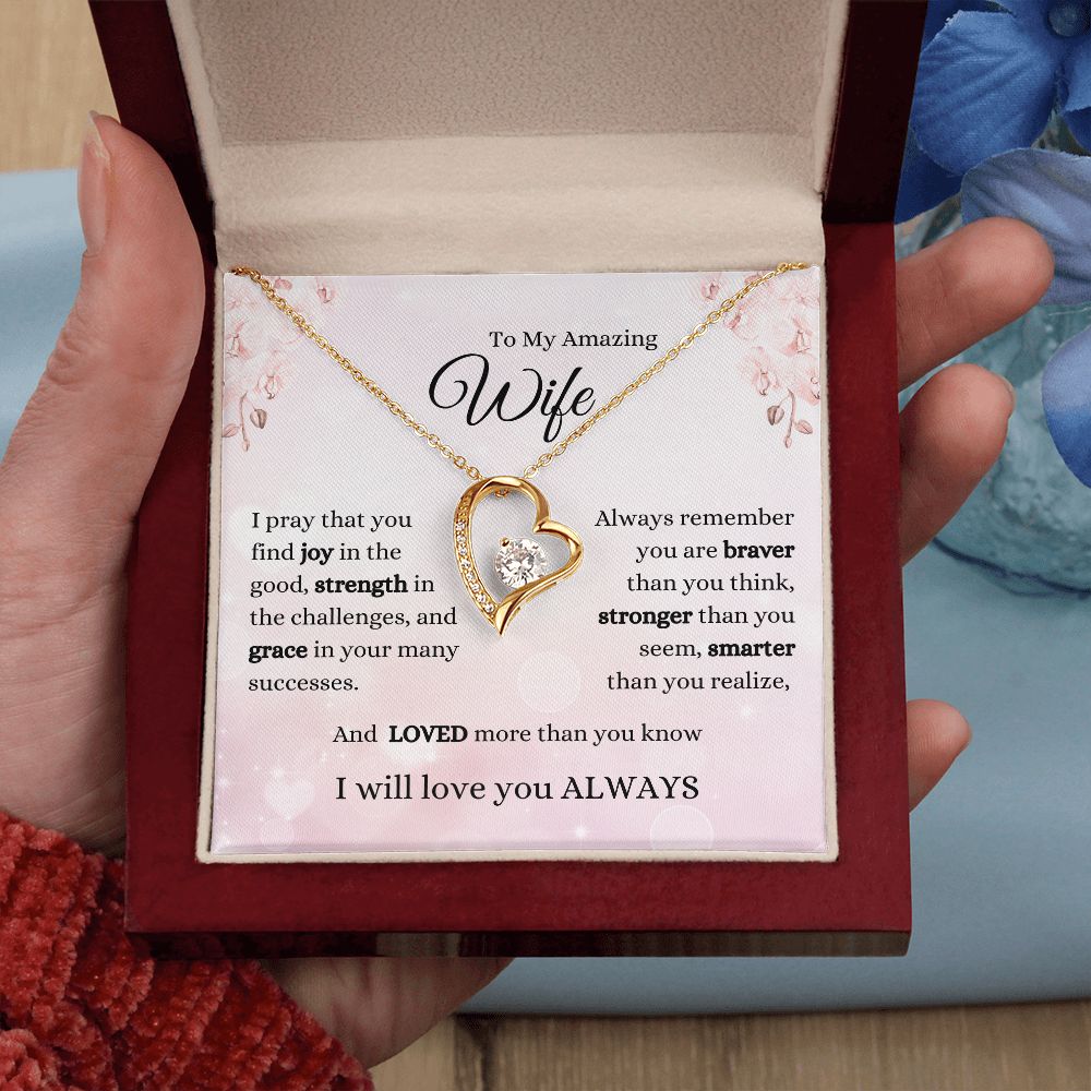 TO MY AMAZING WIFE | I PRAY YOU FIND JOY | FOREVER LOVE NECKLACE