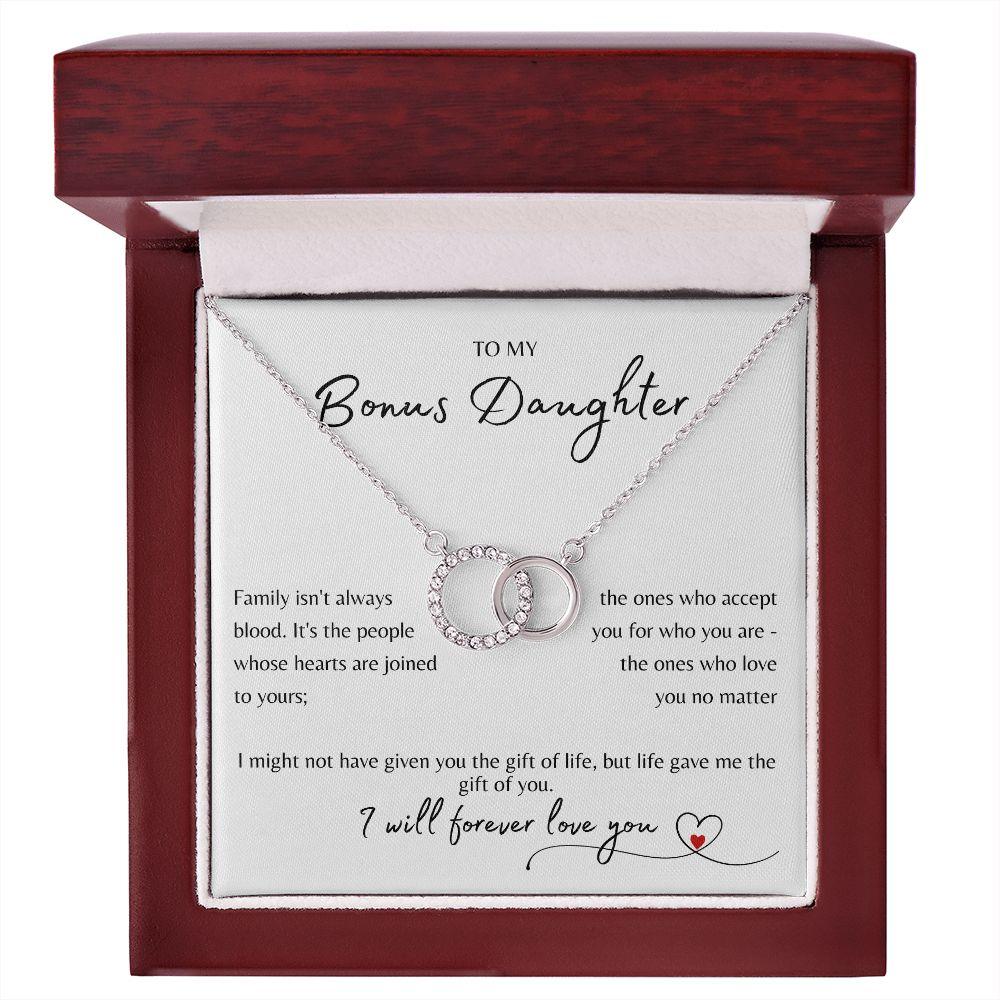 To My Bonus Daughter | Life Gave Me You (Perfect Pair Necklace)