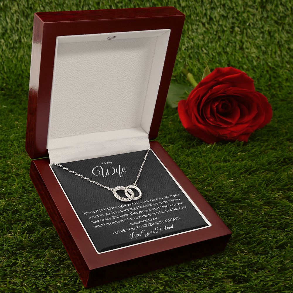 TO MY WIFE | YOU ARE WHAT I LIVE FOR | PERFECT PAIR NECKLACE