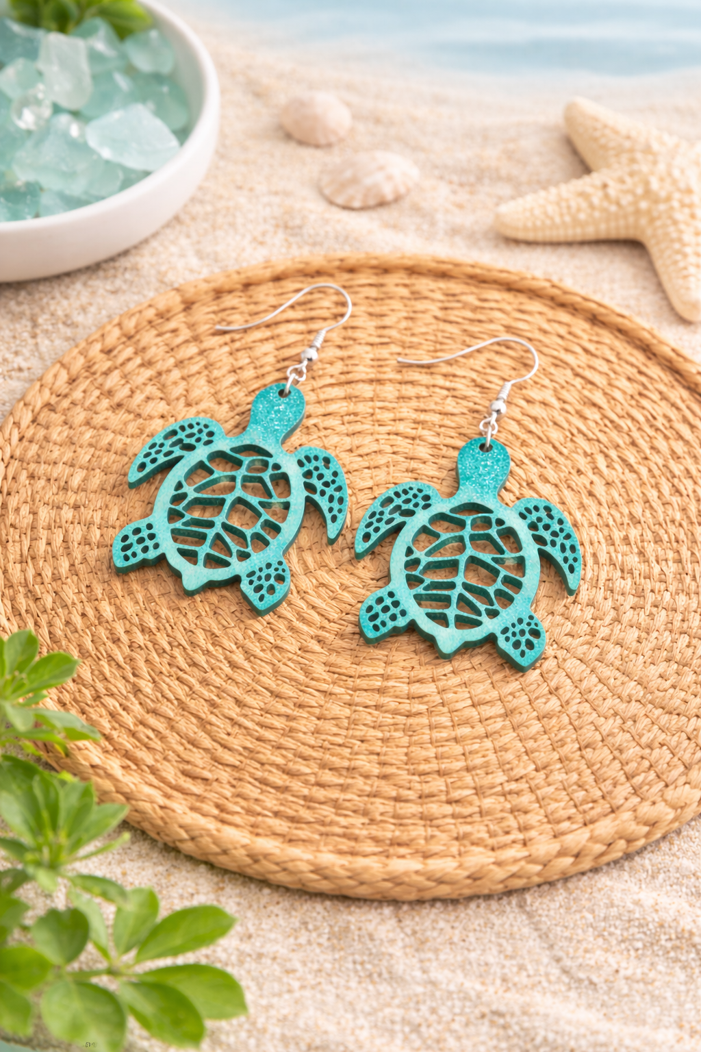 Ocean Grace Turtle Earrings