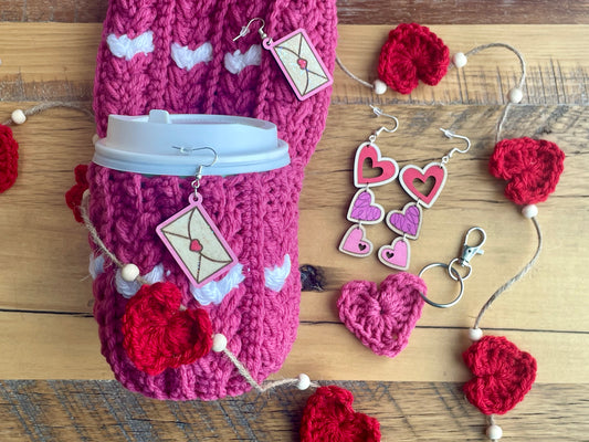 Build Your Own Valentine Gift Box | Handmade Crochet & Earrings