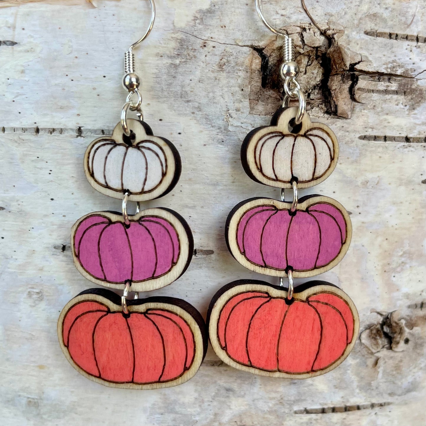 Pumpkin Drop Earrings | Handmade Fall Jewelry with Hypoallergenic Hooks