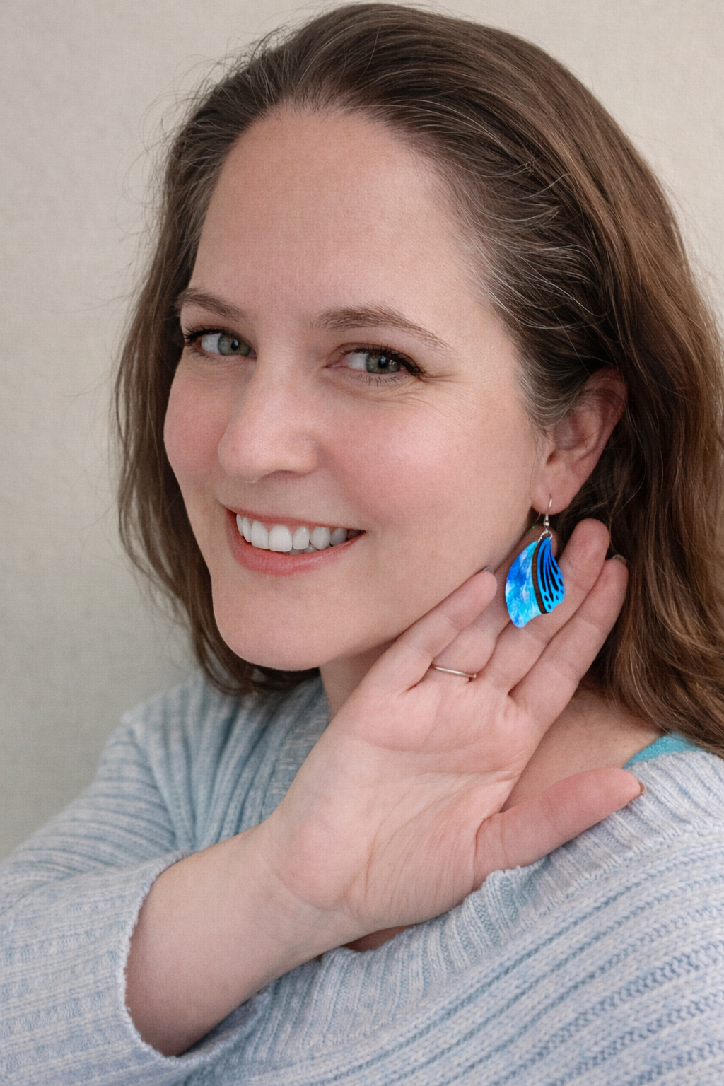 Butterfly Flutter Earrings - Handpainted & Hypoallergenic