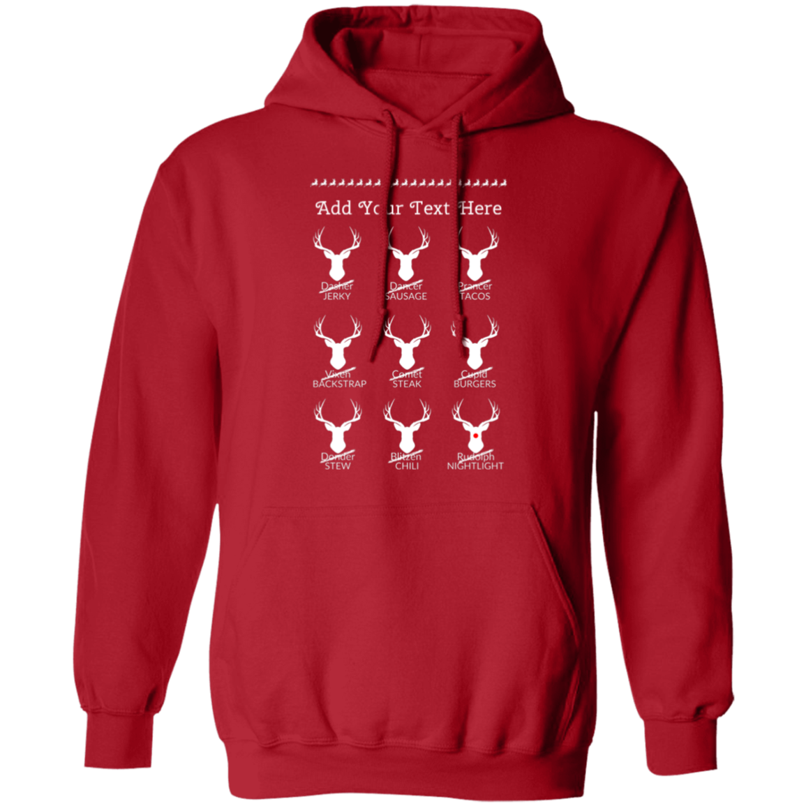 Personalized | Christmas Reindeer | Hoodie