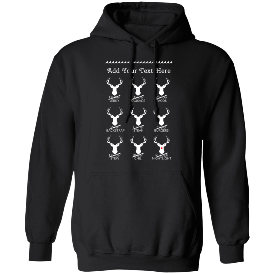 Personalized | Christmas Reindeer | Hoodie