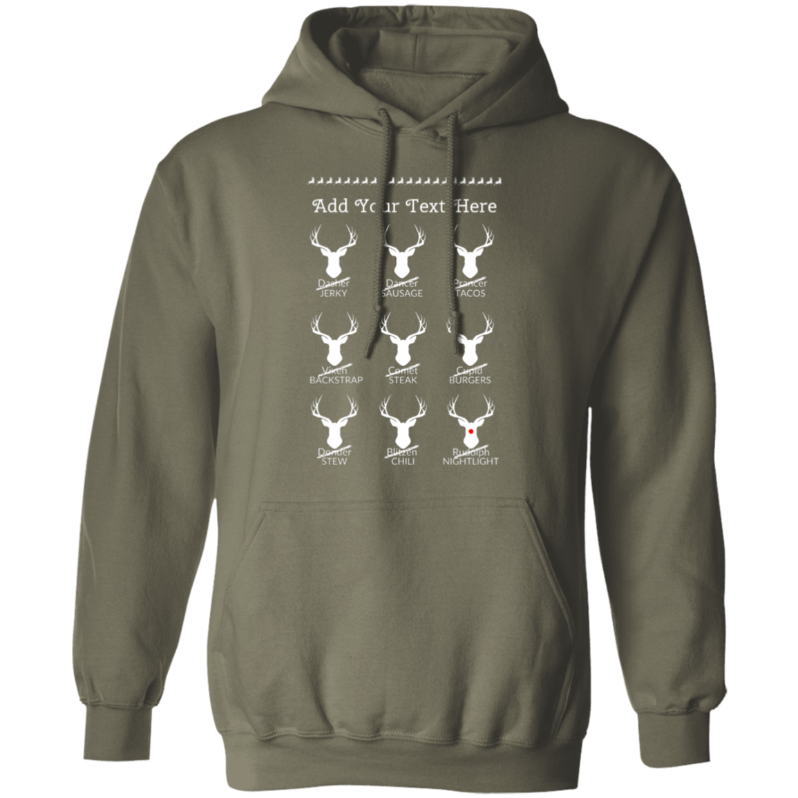 Personalized | Christmas Reindeer | Hoodie