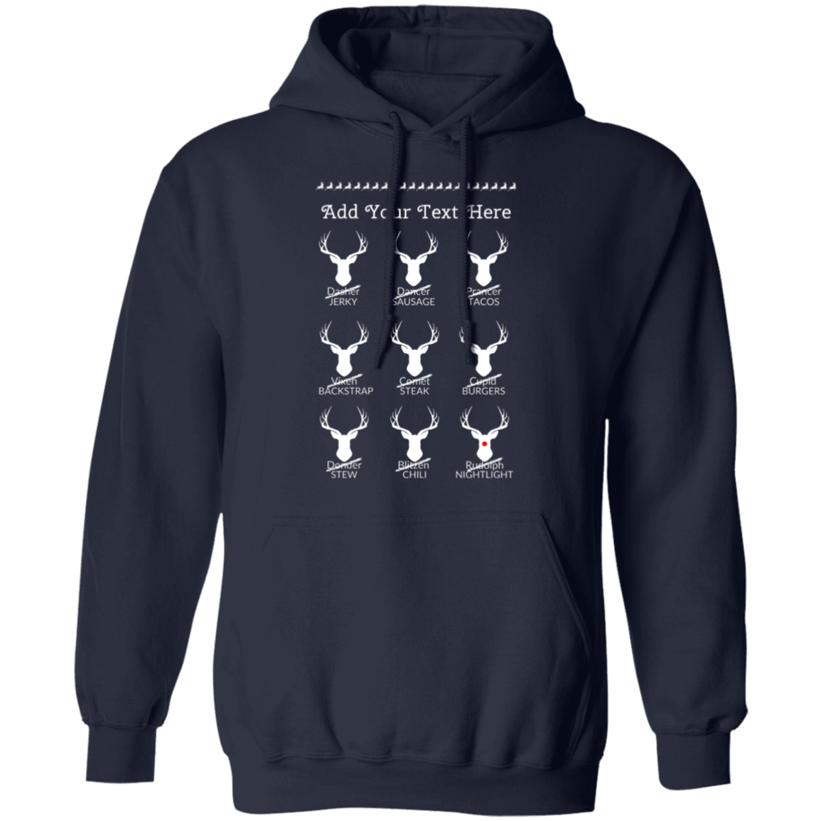 Personalized | Christmas Reindeer | Hoodie