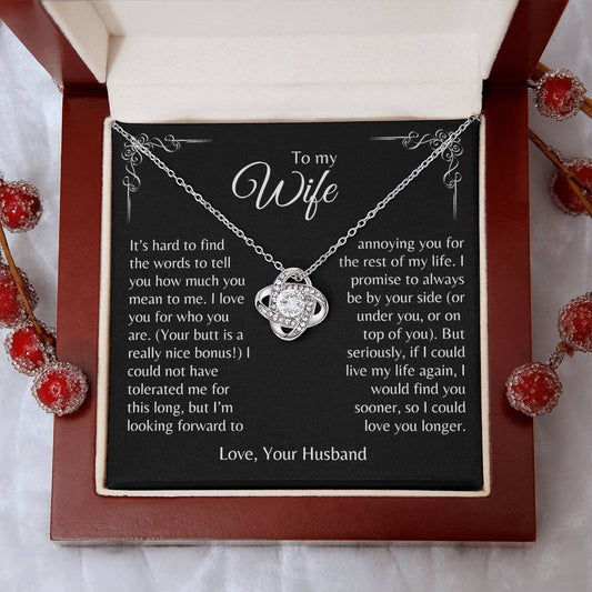 To My Wife | Humorous | Love Knot Necklace