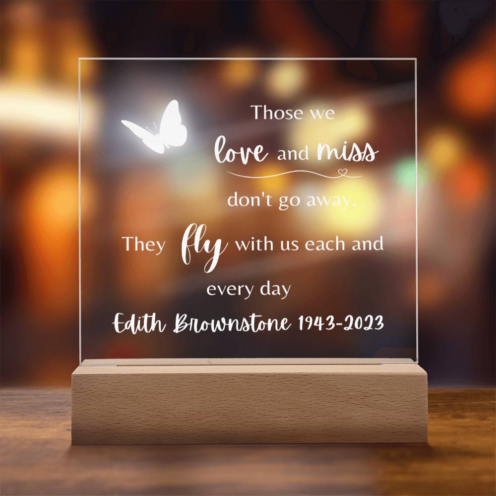 Memorial Acrylic Plaque | Personalized | Those We Love