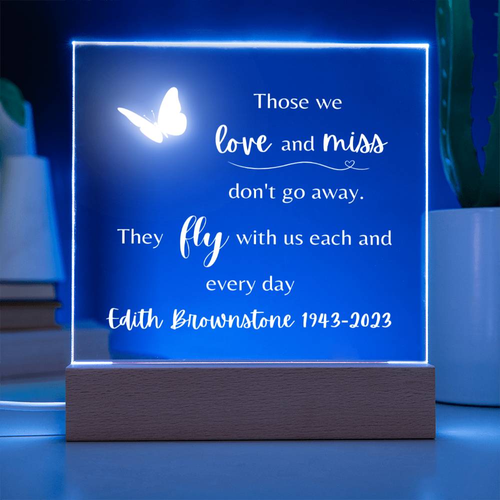 Memorial Acrylic Plaque | Personalized | Those We Love