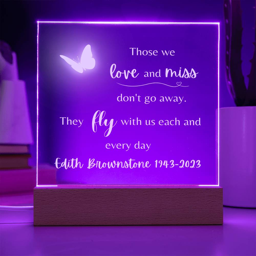 Memorial Acrylic Plaque | Personalized | Those We Love