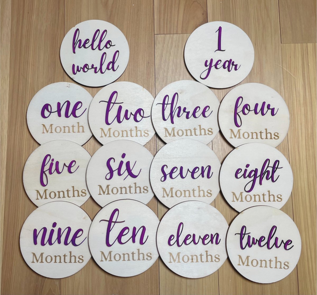 Baby Milestone Markers | 12 Months + Newborn + 1 Year