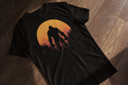 Bigfoot Weightlifter Tee