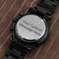 Customizable Engraved Black Watch