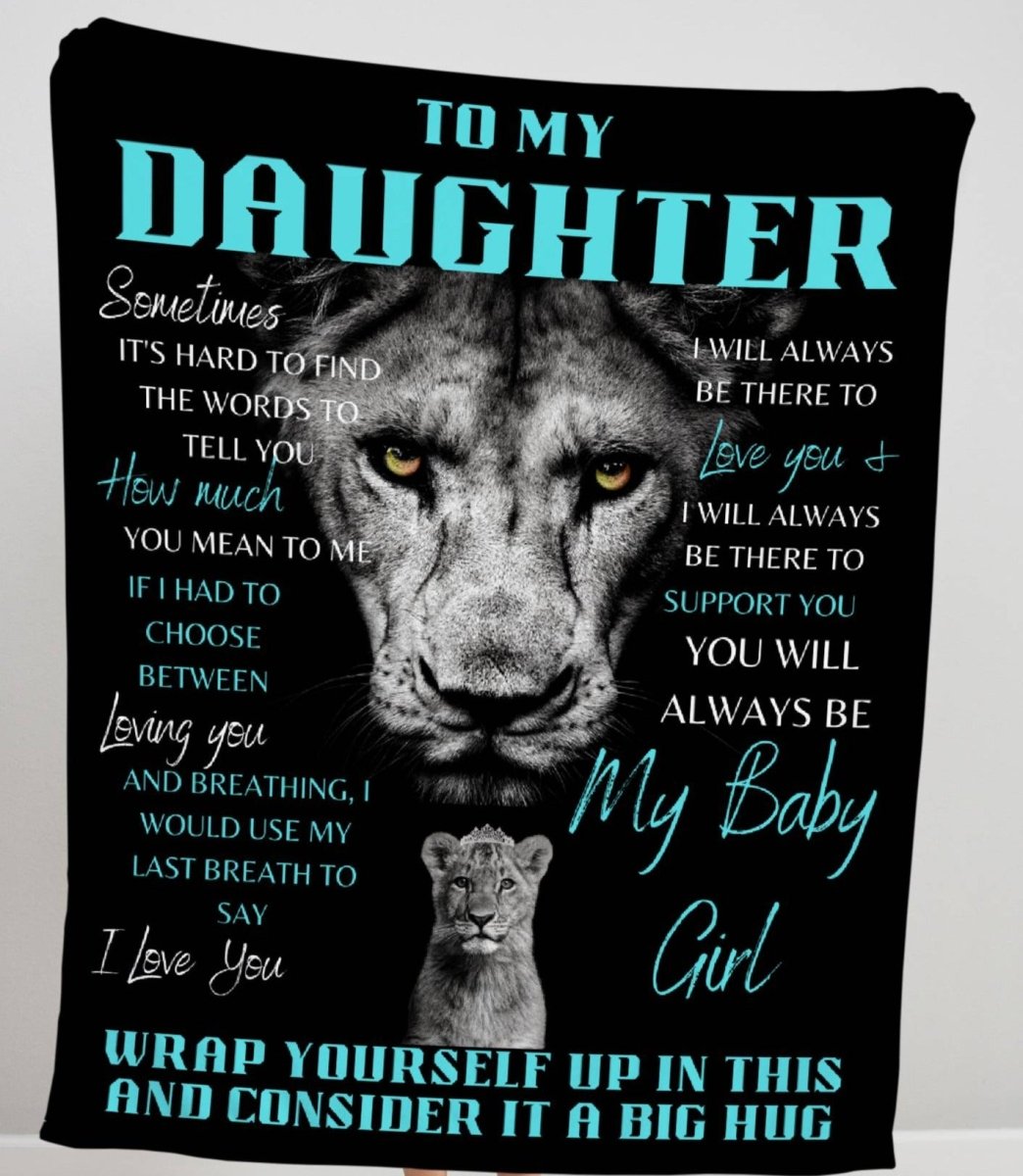 Daughter Lioness Blanket | Premium Mink Sherpa 50x60