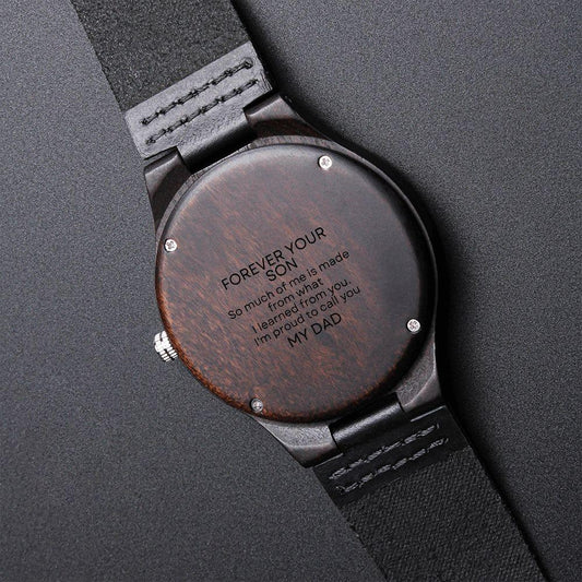 FOREVER YOUR SON | ENGRAVED WOODED WATCH