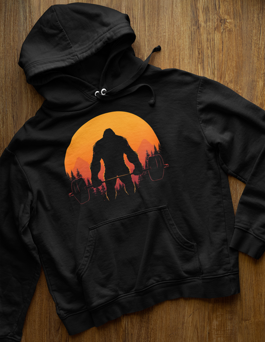 Bigfoot Weightlifter Hoodie