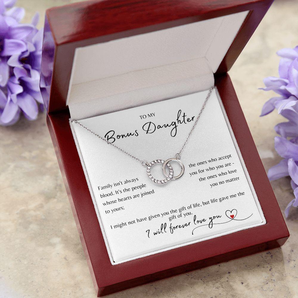 To My Bonus Daughter | Life Gave Me You (Perfect Pair Necklace)
