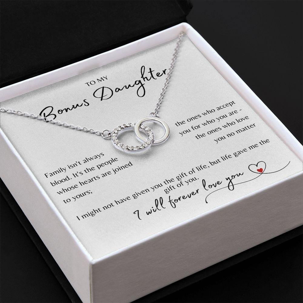 To My Bonus Daughter | Life Gave Me You (Perfect Pair Necklace)