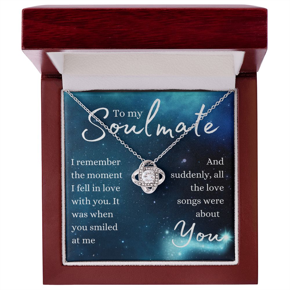 TO MY SOULMATE | ALL THE LOVE SONGS | LOVE KNOT NECKLACE