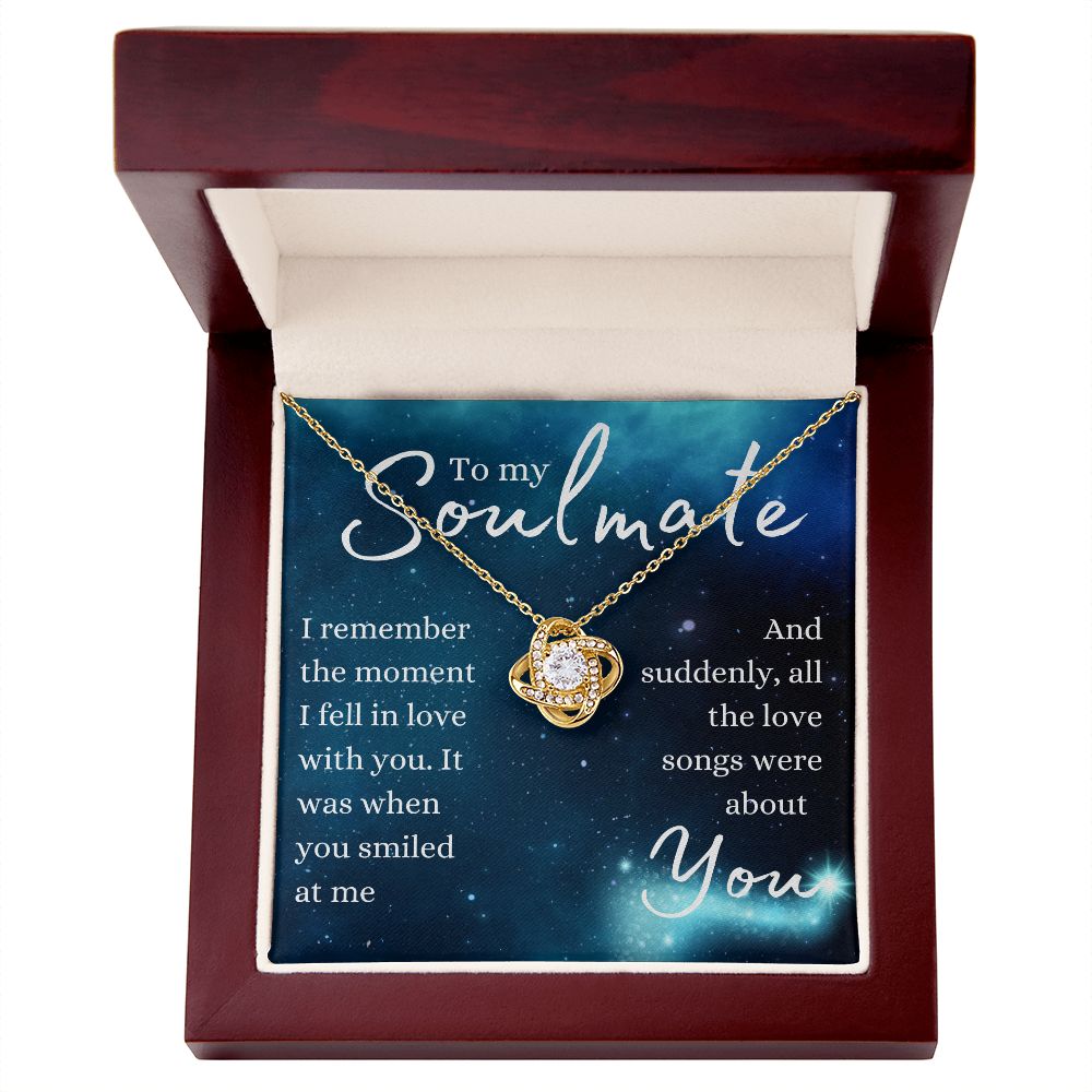 TO MY SOULMATE | ALL THE LOVE SONGS | LOVE KNOT NECKLACE