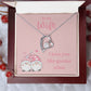 TO MY WIFE | I LOVE YOU LIKE GNOME OTHER | FOREVER LOVE NECKLACE