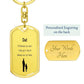 YOU'LL ALWAYS BE MY HERO | DOGTAG KEYCHAIN