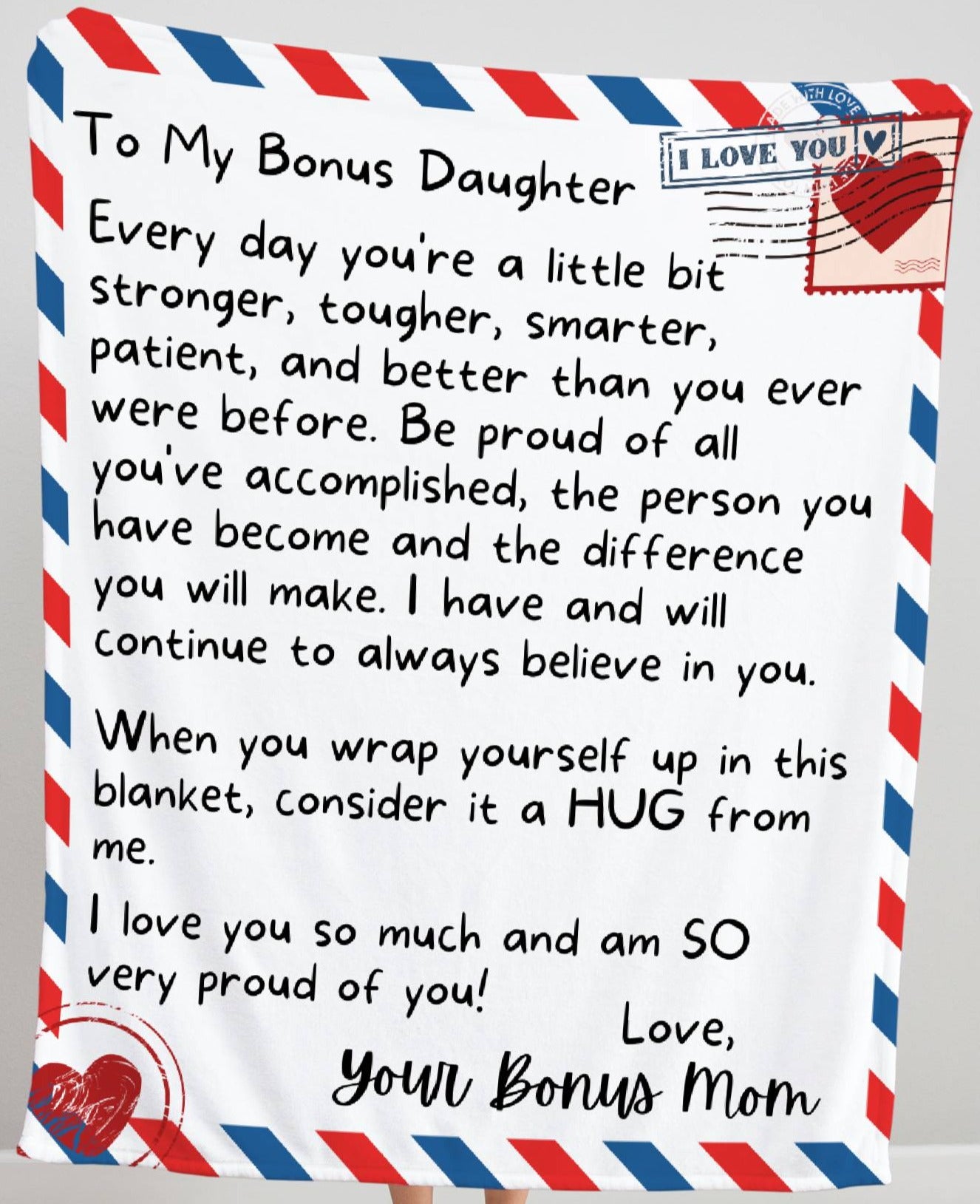 To My Bonus Daughter, Sherpa 50x60