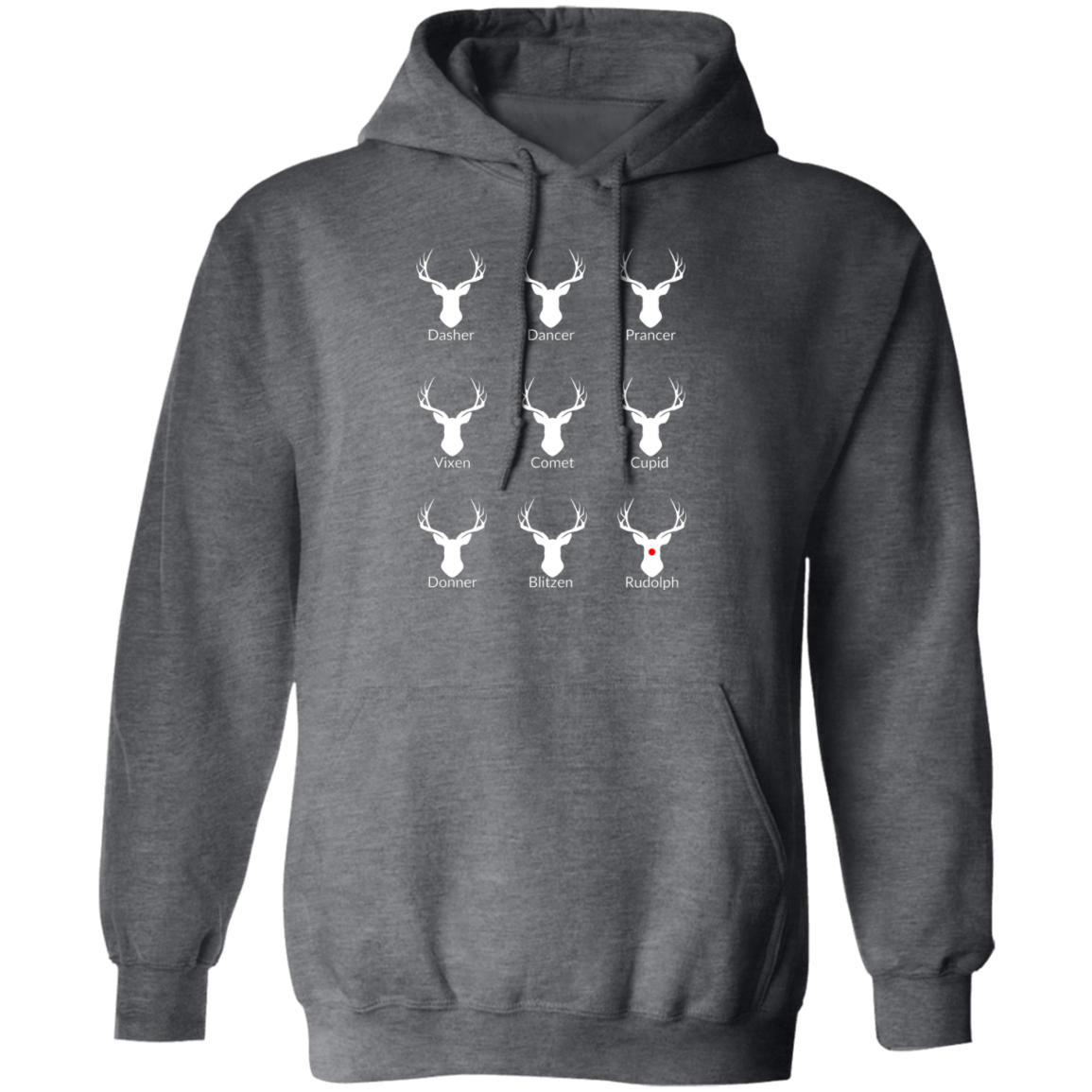 Nice List Reindeer Hoodie | Donner spelling - Sparkality Gifts