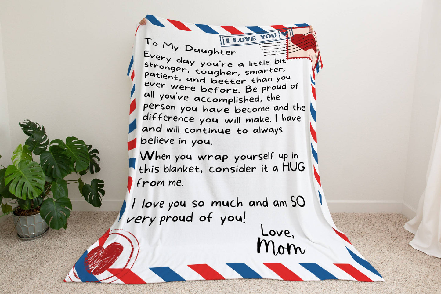 To My Daughter | Oversized Mink Sherpa 60x80