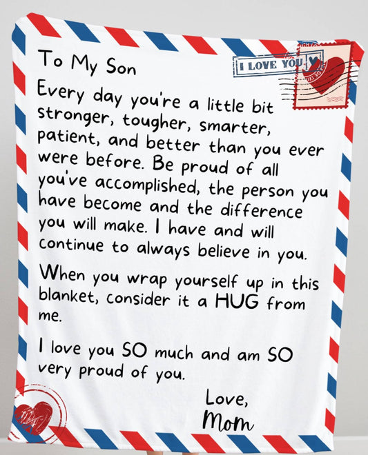 To My Son | Every Day | Mink Sherpa 50x60