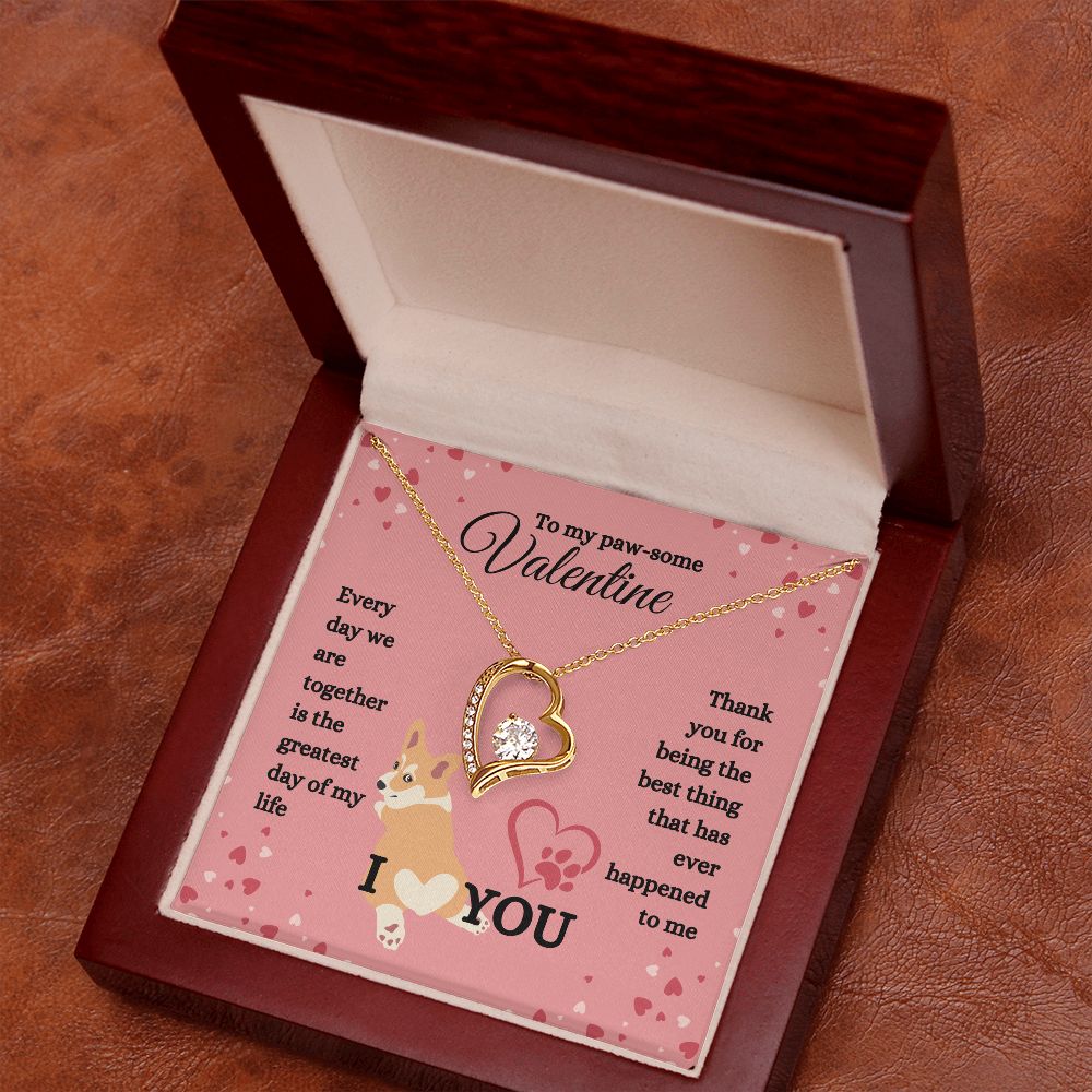 TO MY PAW-SOME VALENTINE | GREATEST DAY | FOREVER LOVE NECKLACE - Sparkality Gifts