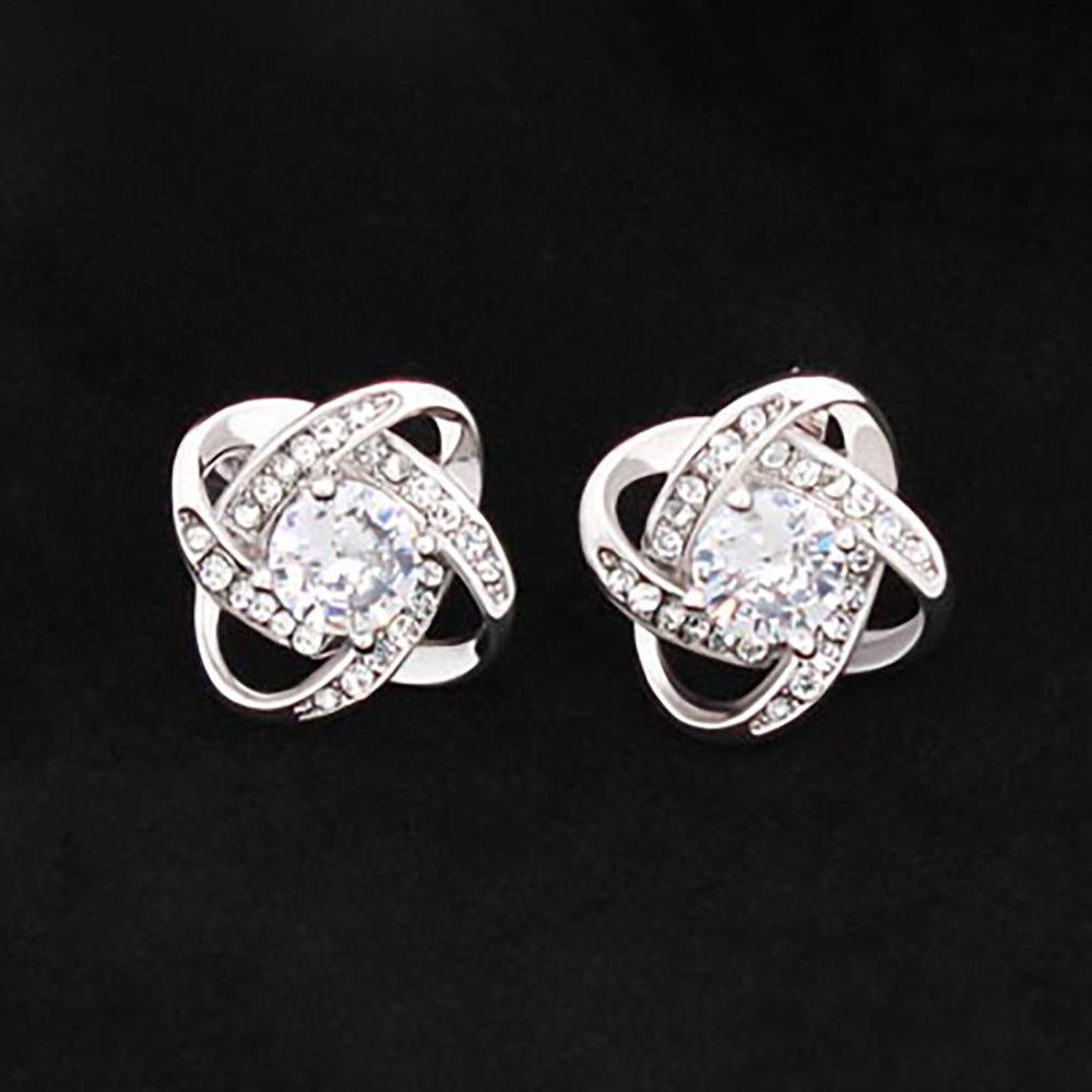 Love Knot Stud Earrings - Sparkality Gifts