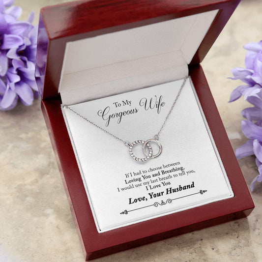 TO MY GORGEOUS WIFE | LAST BREATH | PERFECT PAIR NECKLACE - Sparkality Gifts